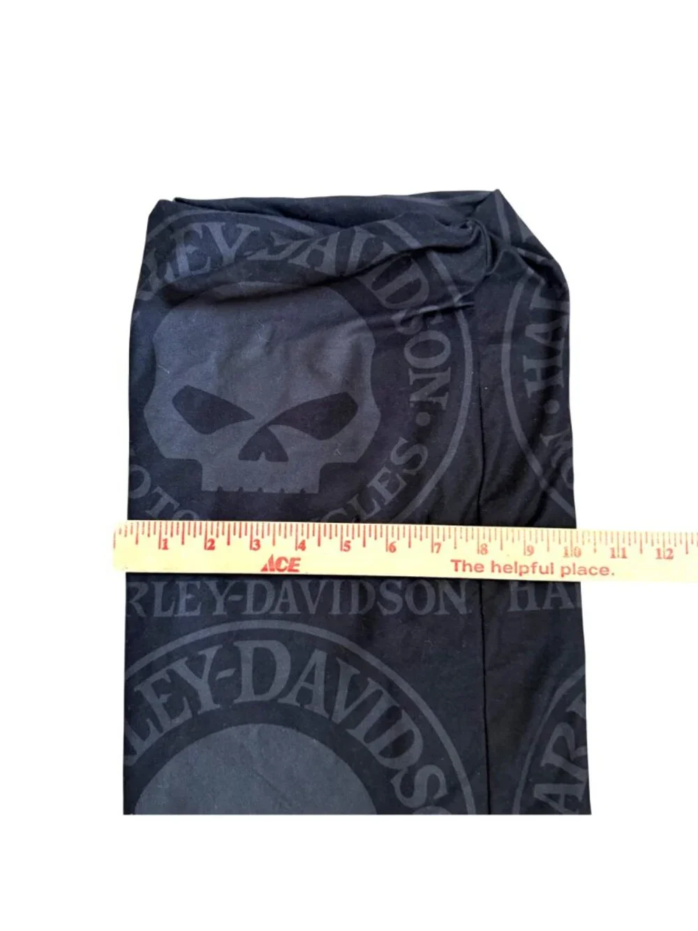 Harley Davidson Men's Neck Gaiter Black Skull Print Motorcycle Biker Rider Gear